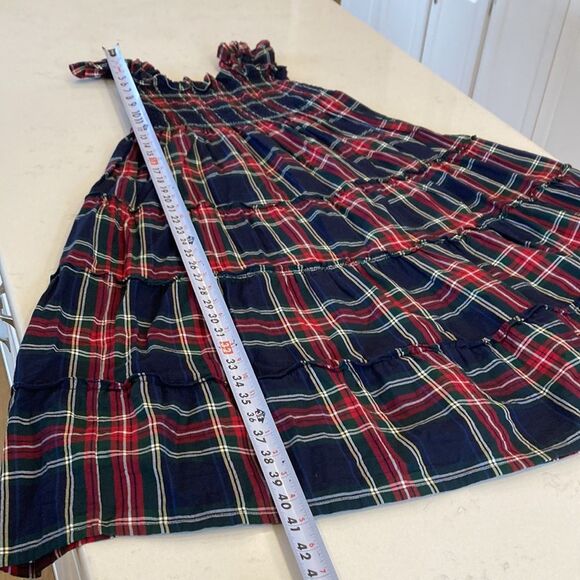 Hill House The Ellie Nap Dress Steward Plaid 100% Cotton Navy Tartan XS - Picture 6 of 6